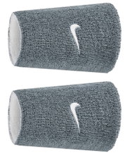 Nike Sweatband Swoosh Classic Reversible Doublewide Jumbo (Cotton Blend) 2025 grey/white - 2 pieces